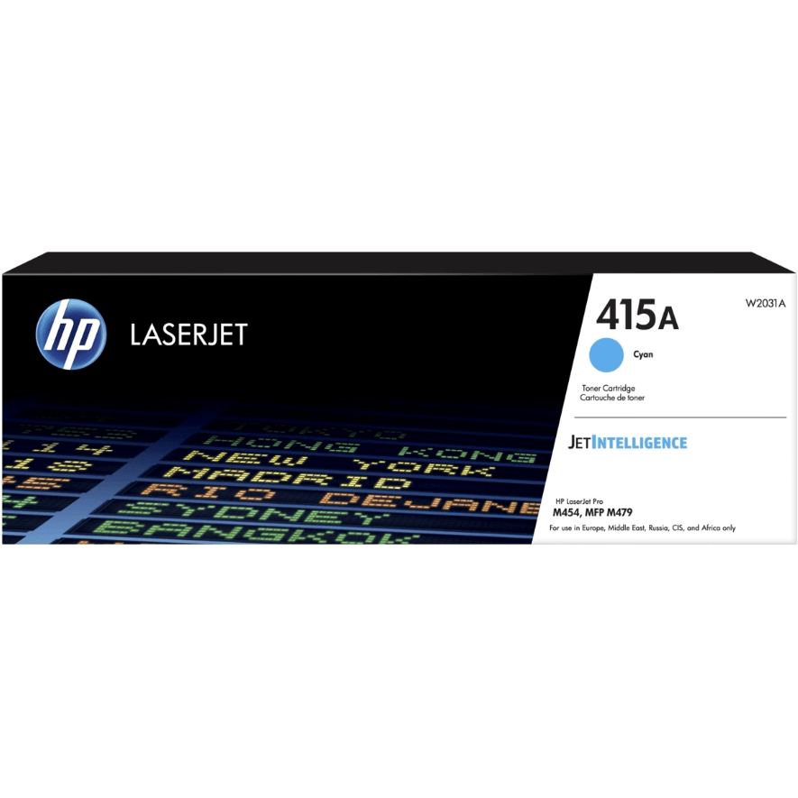 Kassetten HP 415A LaserJet Toner Cartridge Cyan (W2031A)