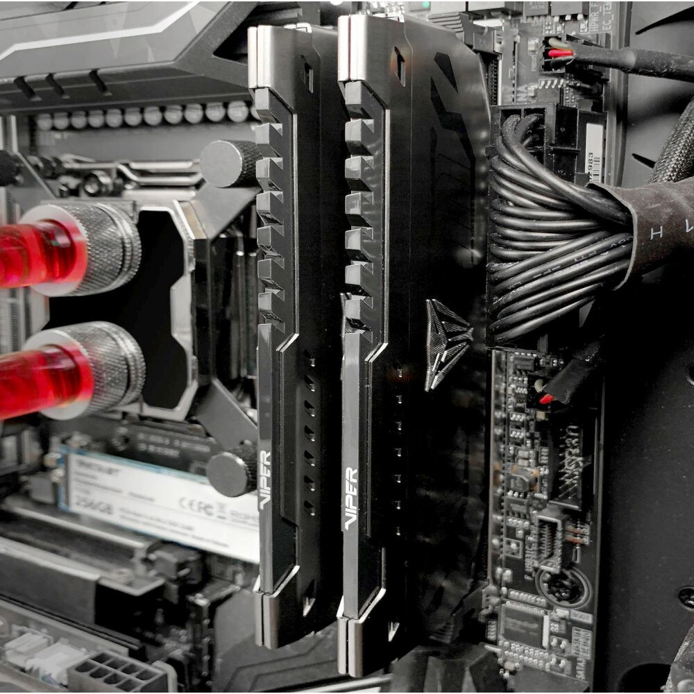 Operatīvā atmiņa Patriot Viper Steel 32Gb DDR4 3200MHz CL16 KIT of 2x16GB (PVS432G320C6K) - foto 2