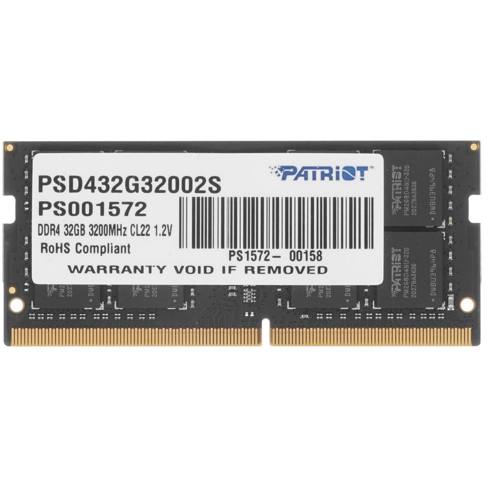 Arbeitsspeicher 32GB DDR4 3200MHz Patriot Signature Line SO-DIMM (PSD432G32002S)