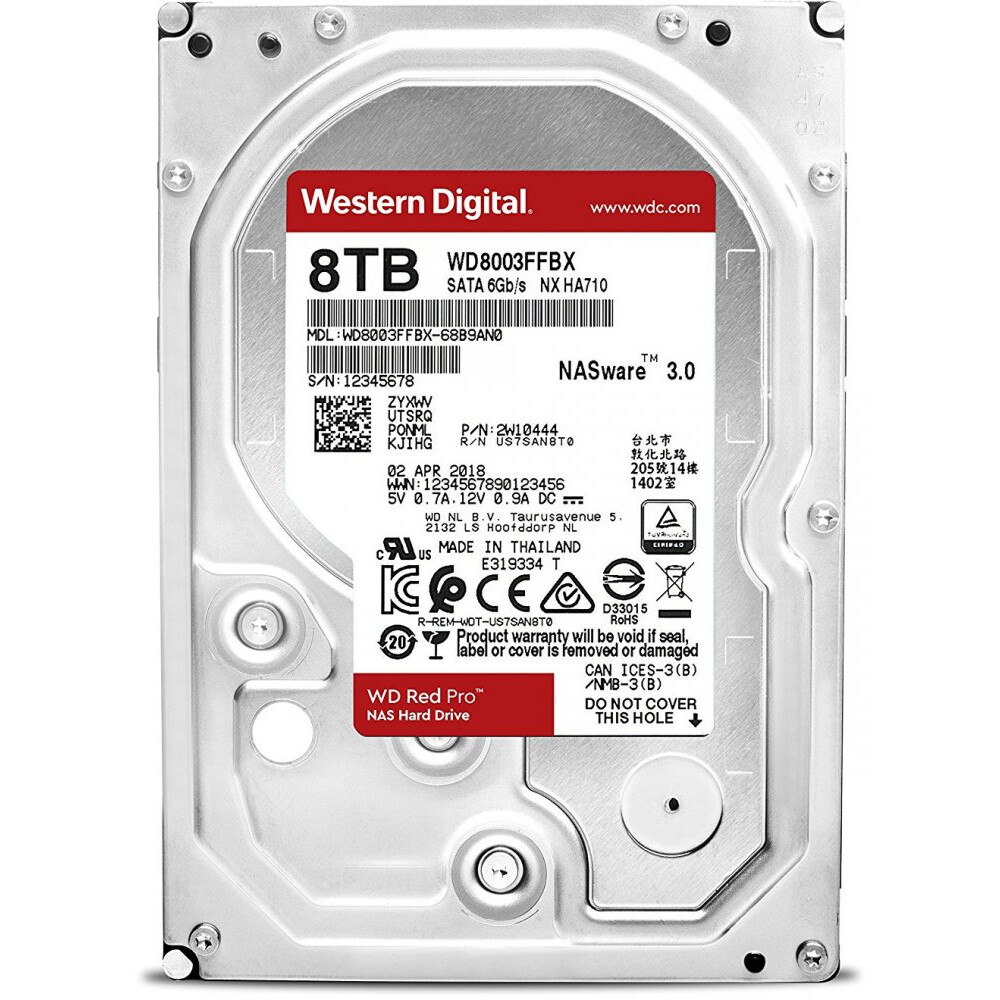 Festplatte 8TB SATA-III WD Red Pro (WD8003FFBX/WD8005FFBX)