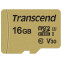 Speicherkarte 16GB MicroSD Transcend + SD adapter (TS16GUSD500S)