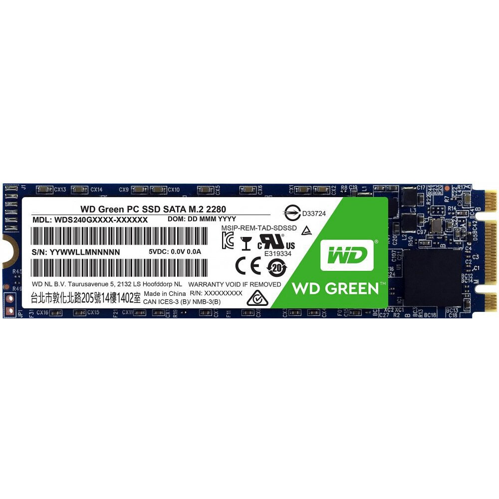 SSD-Speicher 480GB WD Green (WDS480G2G0B)