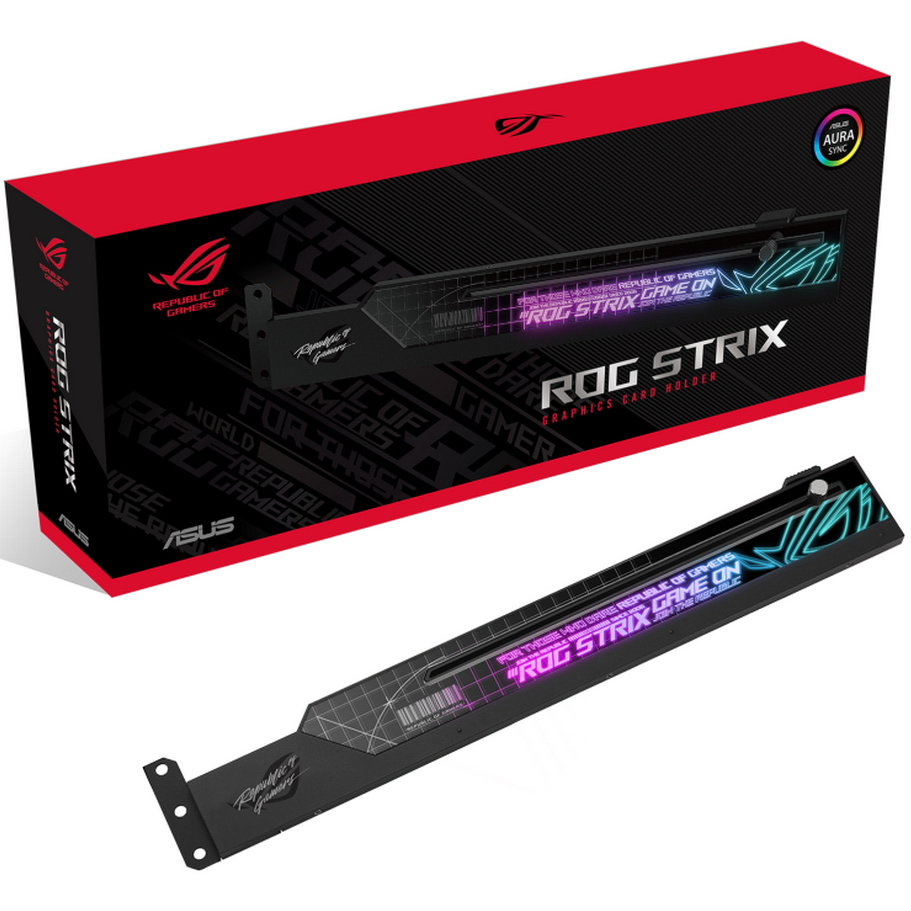 Grafikkartenhalter ASUS ROG Strix Graphics Card Holder - 90YE00R0-M0NA00 - Foto 3