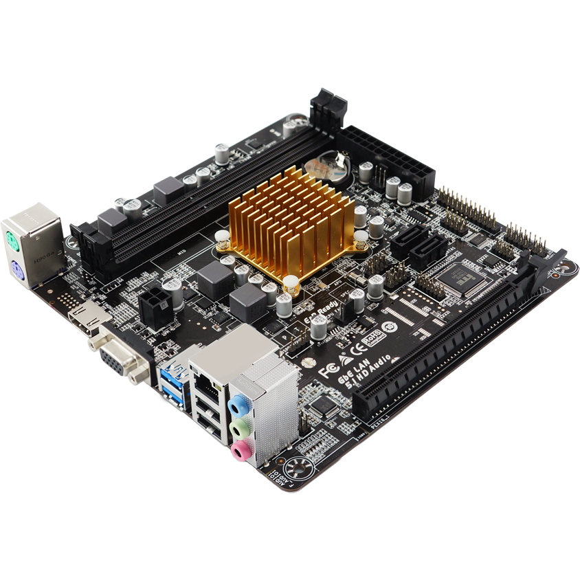 Mainboard Biostar A68N-2100K + AMD E1-6010 onboard - Foto 2