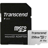 Speicherkarte 256GB MicroSD Transcend + SD adapter (TS256GUSD300S-A)