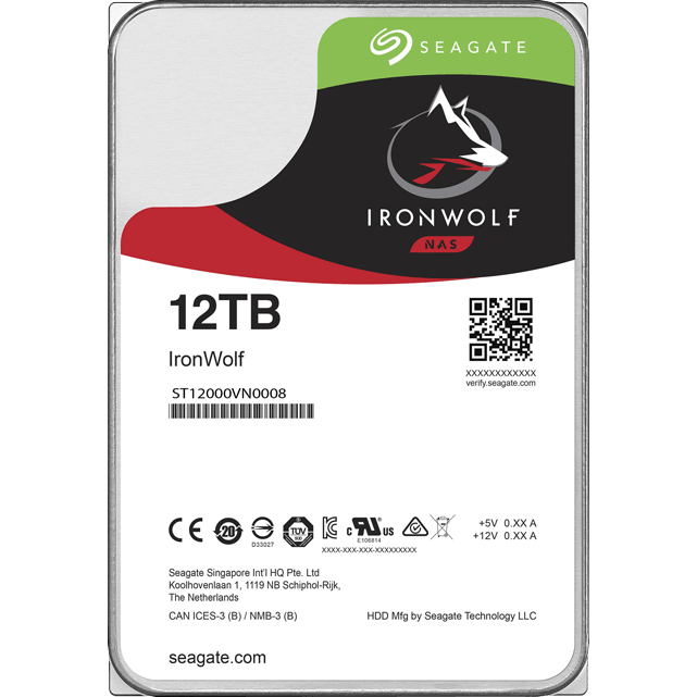 Festplatte 12TB SATA-III Seagate IronWolf (ST12000VN0008)