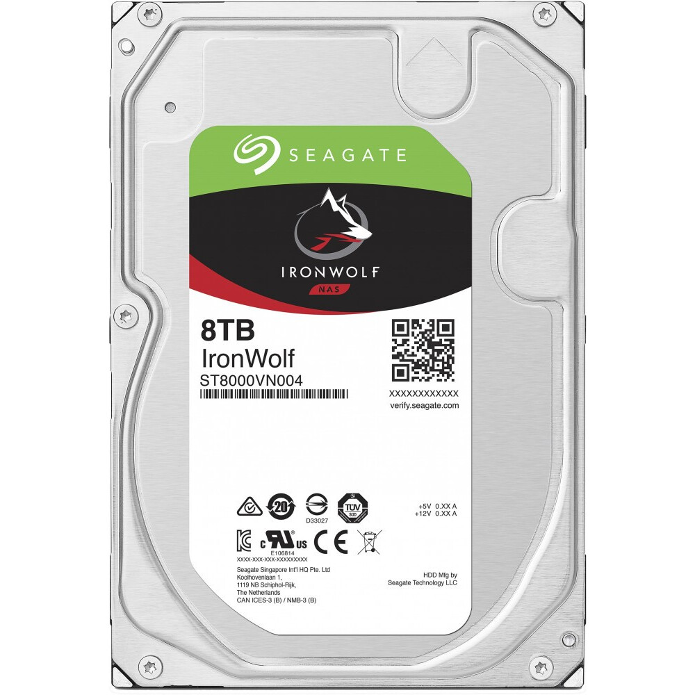 Festplatte 8TB SATA-III Seagate IronWolf (ST8000VN004)