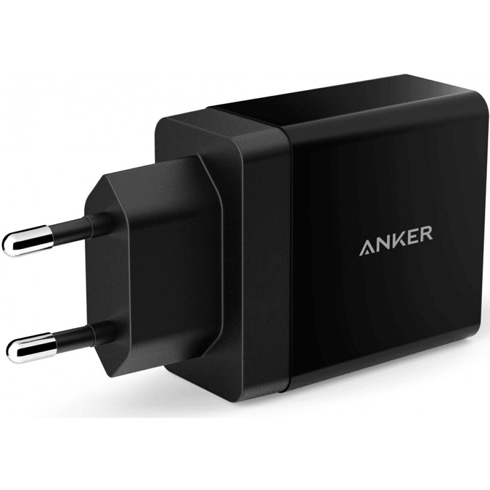 Netzladegerät Anker 24W 2-Port USB Charger Black - A2021L11